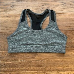 gray with a razor back Old Navy Active sports bra
